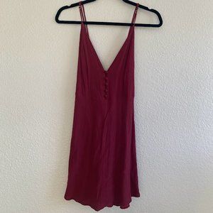 Maroon Skater Dress